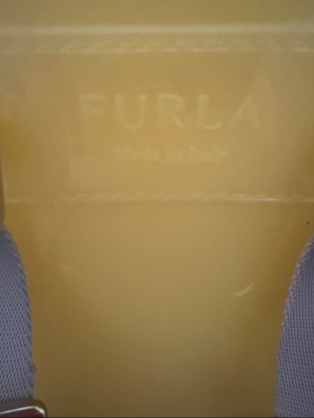 Furla Yellow Jelly Mini Backpack with Floral Studs - Picture 6 of 9